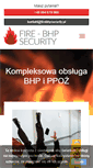 Mobile Screenshot of firebhpsecurity.pl